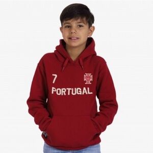 Forca Portugal Hoodie Sweatshirt Football FPF Soccer Embroidered